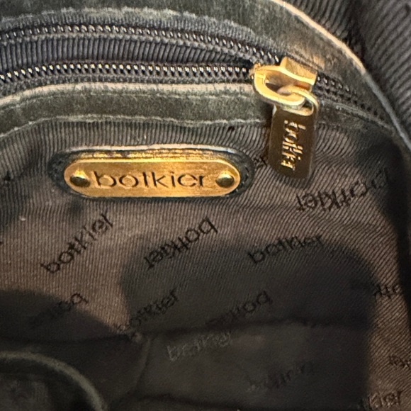 Botkier Black Leather Shoulder Bag with Gold Accents - Picture 7 of 10